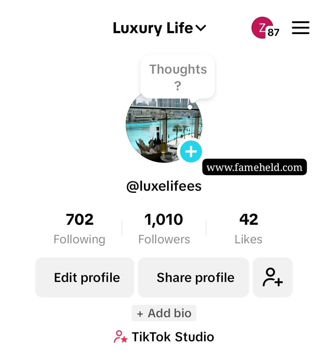 1k tiktok preview